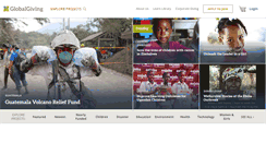Desktop Screenshot of globalgiving.org